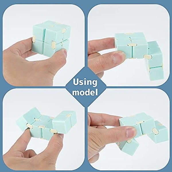 Infinite Cube fingertopsleksaker Billiga fingertopsleksaker Flip Cube Kontorsarbetare tilbringar tid hos voksne Antiångest Stress relief Kubleksaker