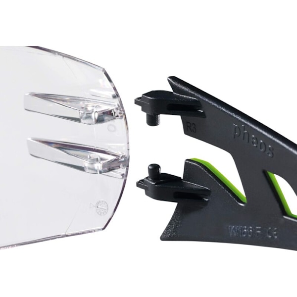 Skyddsglasögon, Klar PC-lins, EN 166 & 170 Standarder, Anti-imlinser, Reptåliga - Kemikalier, UV400-skydd, Lätta