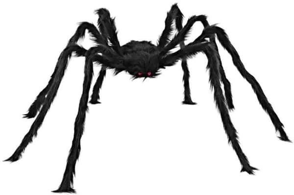 Halloween - 150 cm - Horror mega-edderkopp - Store edderkopper - Halloween-dekorasjon - Halloween-pynt - Edderkoppdekorasjon - Hårete edderkoppdekorasjon