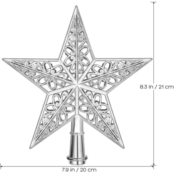 Stjerne Juletre Topp Utskjæring Juletre Ornament