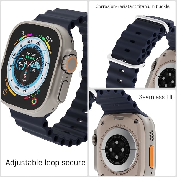 Yhteensopiva Apple Watch 42/44/45 mm urheilurannekkeen kanssa