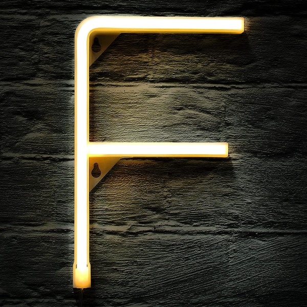LED Neon Loftlys Alfanumerisk Skilt Neonskilt med Trådløs Fjernbetjening