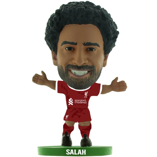 Liverpool FC Mohamed Salah 2024 SoccerStarz Fotbollfigur O Rödbrun/Vit/Grön One Size