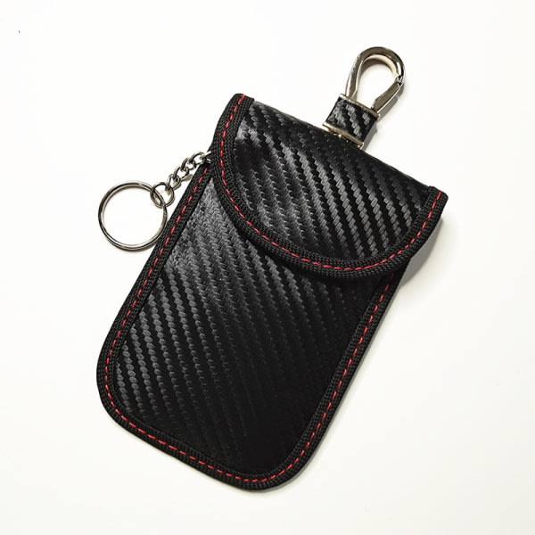 TG Sort Car Line Anti RFID etui Signalblokerende Faraday Pose