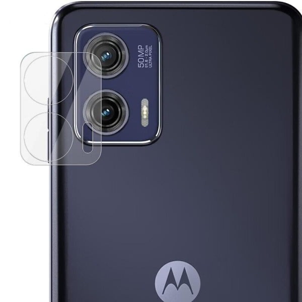 2-PACK SHELL Motorola Moto G73 5G 3D linssin suojus/kameran suojus kovettuu läpinäkyvä