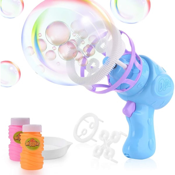 Barnbubbelpistol, automatisk såpbubbelmaskin, bubbelblåsare 2 K