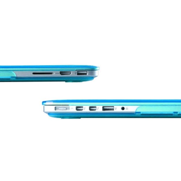 Skal for Macbook Pro Retina Blankt läpinäkyvä sininen 13,3-tum