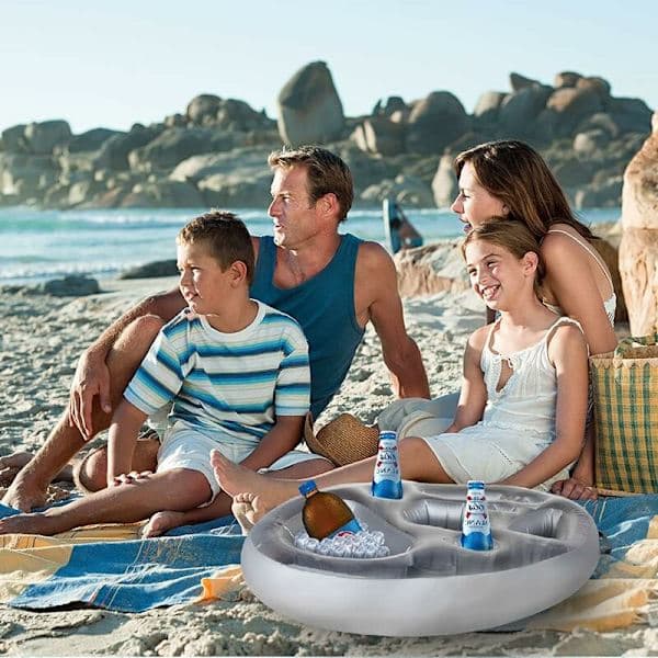 Floating Pool Bar, 8-Hole Floating Pool Bar, Inflatable Floating Bar Tray, Floating Spa Bar, Portable HIASDFLS