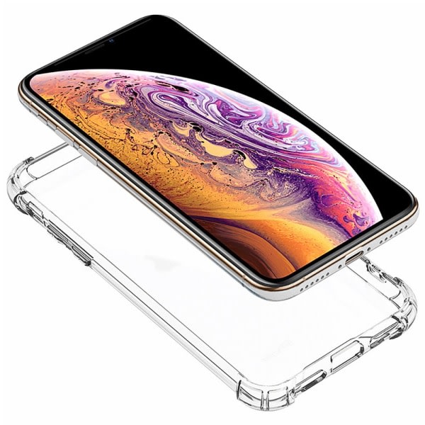 TG iPhone 14 Pro - Tehokas ja tyylikäs suojakotelo (FLOVEME) Läpinäkyvä