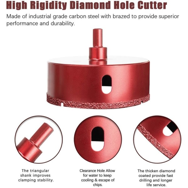 Timanttipinnoitettu reikäsahti, Performance Hole Cutter
