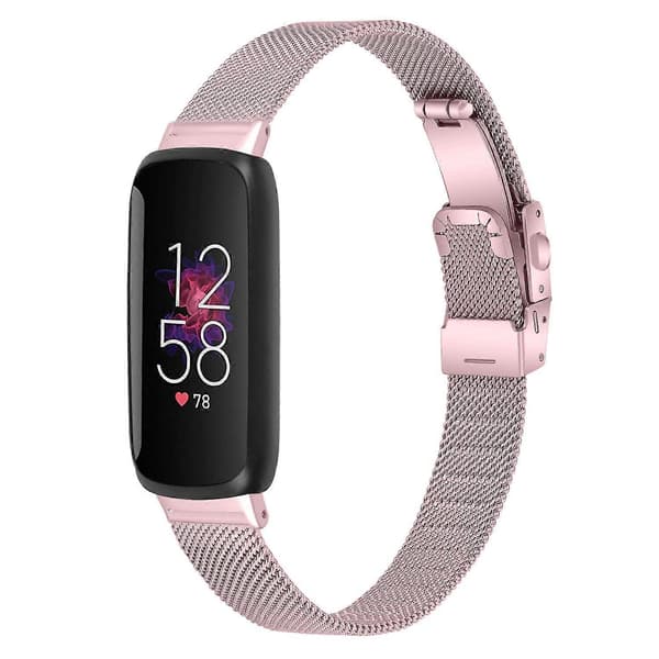 Udskiftningsrem i rustfrit stål Milanese til Fitbit Inspire 3, justerbar urrem med spænde