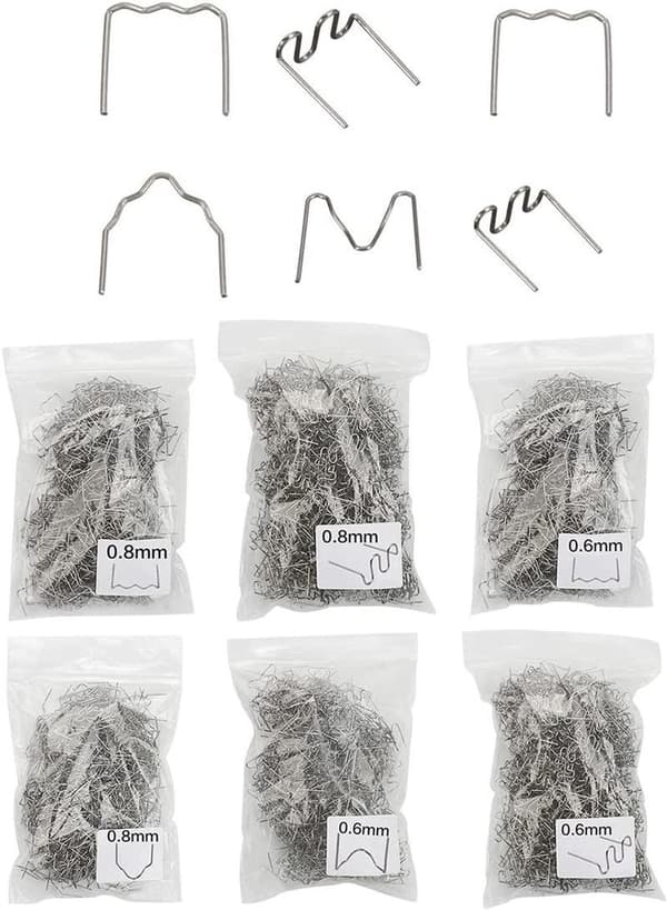 600 STK Varme Hæfteklammer i Rustfrit Stål til Bil Plastik Svejse Reparation