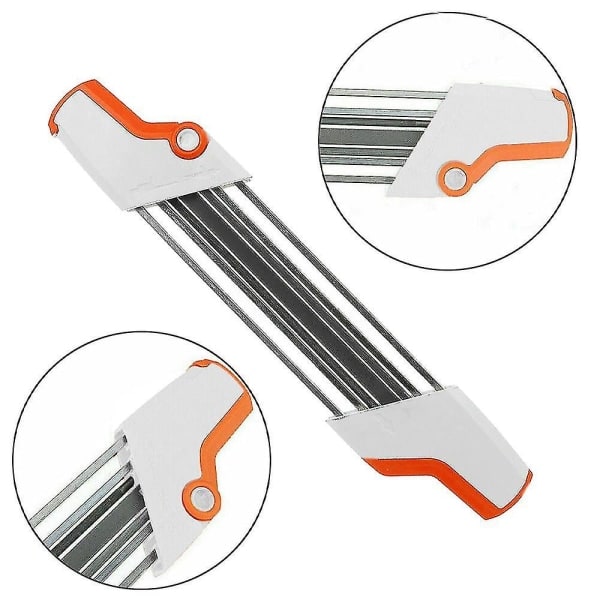 2-i-1 Metalsavkæde-filspids Enkel 3/8 tomme P 4,0 mm Udskiftning, 2-i-1 Kæde-filholder til Motorsav, 1. klasse