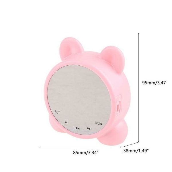 Bluetooth-kompatibel højttaler LCD Digital Display Vækkeur Sleep Timer Børnevækkeur