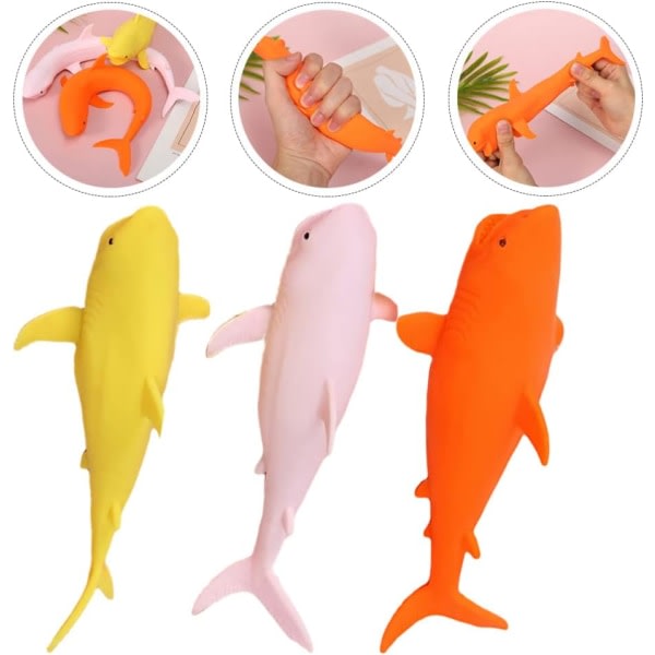 3:a Shark Squeeze Toys Söta Shark Toys