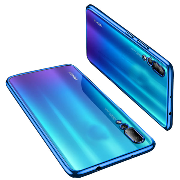 TG Huawei P20 PRO - Stilrent Högelastiskt Silikonskal (FLOVEME) Svart