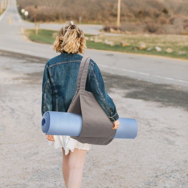 Yogaväskor för kvinnor med yogamattor Väskor Carryall Canvas T