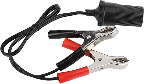 Sigarettenneradapter, 12V Bilbatteri Klips På Adapter Sigarettuttak Tenner Reiselader