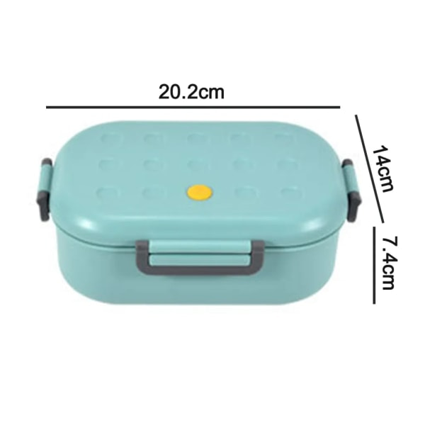 Läcksäker Bento Lunchbox/Metallbehållare med Isolerad Lunchpåse BPA-fri 1000 ml, Blå