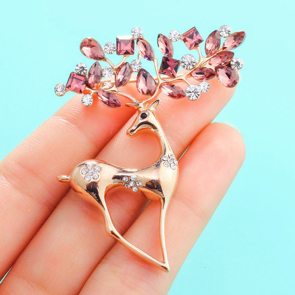 Kreativ Fawn Brosch Koreansk Stil Legering Diamant