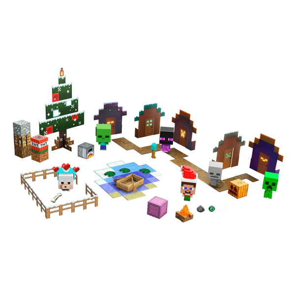 TG Minecraft, Mini Mobheads - Adventskalender 2022 multifarvet