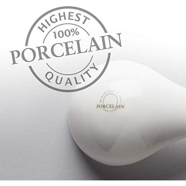 T366 Traditionel Porcelæn Sauce- og Suppeske, 27 cm – Hvid Hvid Ske Hvid Ske Hvid Ske