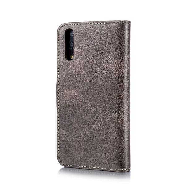 Plånboksfodral med magnetiskt skal för Huawei P20 Mörkbrun - DG.MING Mörkbrun