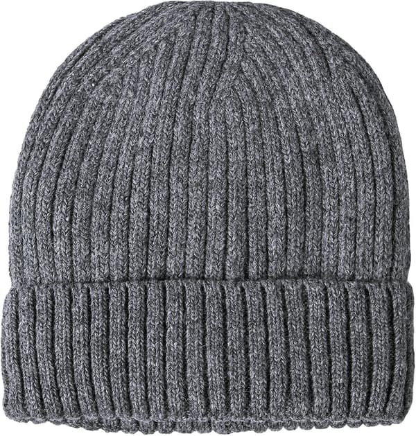 Ullvinterhattar för män, stickad mössa, varm, baggy mössa mörkgrå Dark Gray
