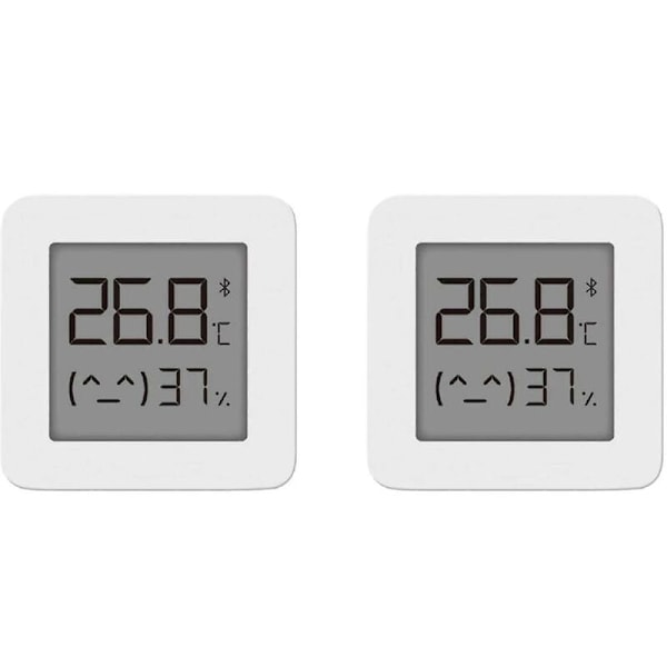 För Xiaomi Mi Hygrometer Digital Termometer Bluetooth Termometer Professionell Hem Inomhus Luftfuktighet och Temperaturmätare för Rummätning, 2st