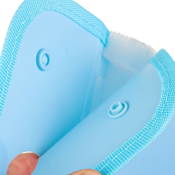 A4 Enfärgad orgelväska Dokumentmapp Plast Bärbar blå_yu blue