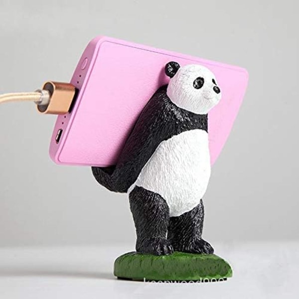 Pandaformat telefonst?ll f?r skrivbord, s?ta djur smartphonef?ste