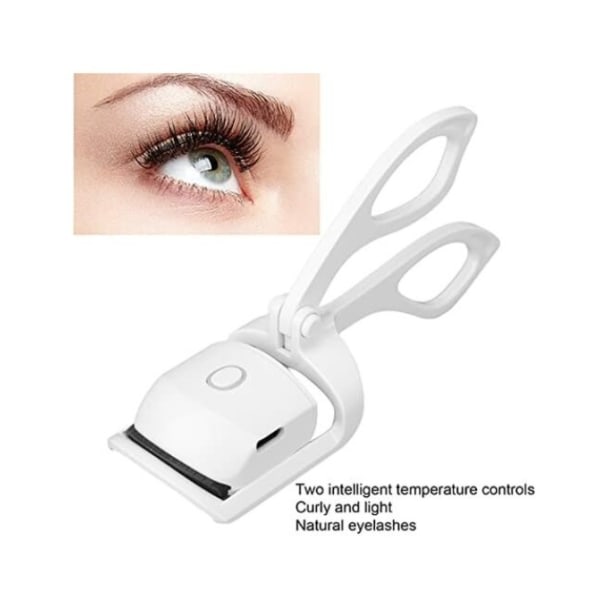Rosa oppvarmede ögonfransböjare, USB-oppladningsbaren ögonfransböjare lang