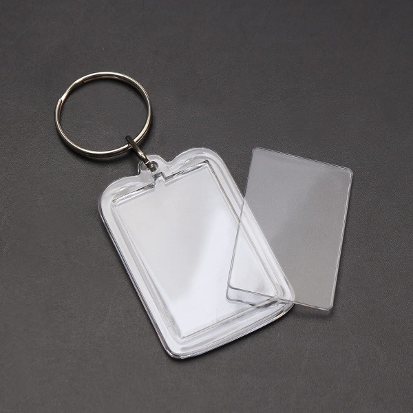 Galaxy 10 stk Foto Nøglering, Keying Porte Transparent Foto Jomfru I Akryl DIY Personlig Rektangel Foto