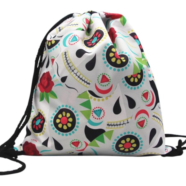 TG Klassisk Gympose med Sugar Skull-motiv - #2 Multifarget #2