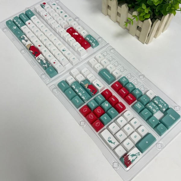 Keycaps 125 PBT Lämpösublimointi XDA Coral Sea Keycaps Pelille Mekaniset Näppäimistöt XDA Keycaps Pitkäaikainen Käyttö