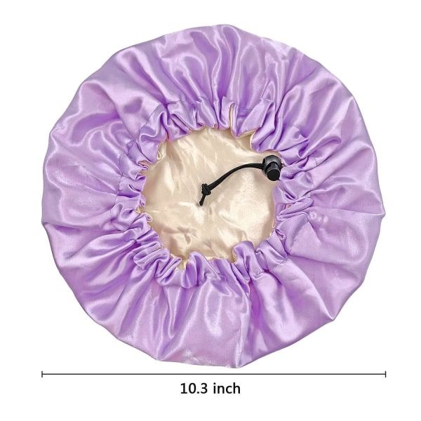 TG 3 st barnhattar i satin, nattsömnshattar, justerbara hattar
