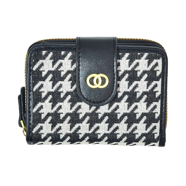 PU-läder kreditkortshållare plånbok för kvinnor Bifold Zipper