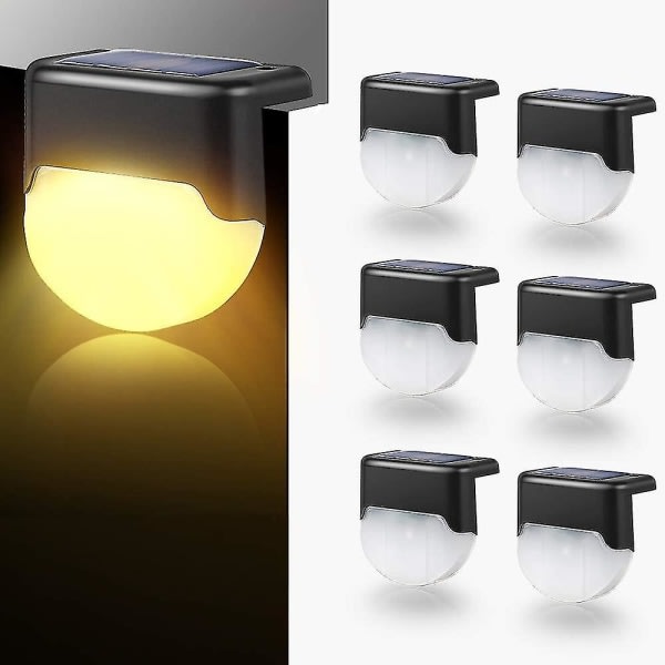 6 solcellelamper, automatisk bryter, perfekt for hager