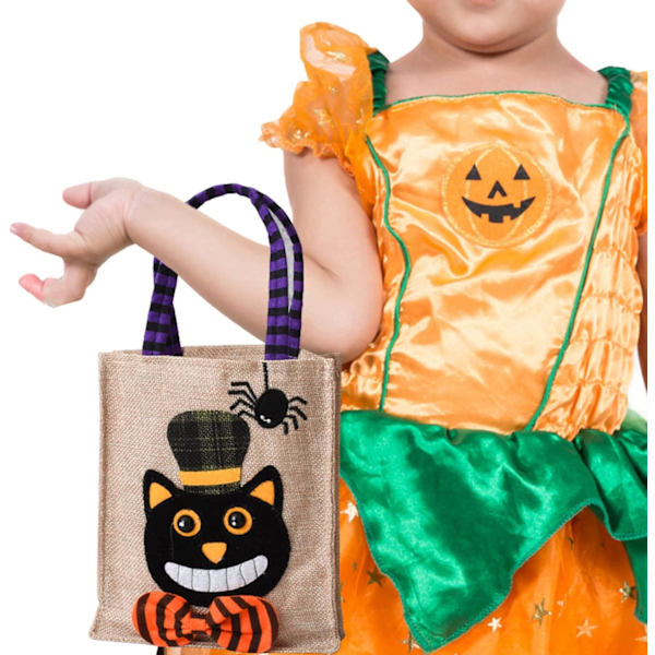 Halloween Godisväskor Återanvändbara väskor med handtag_yux