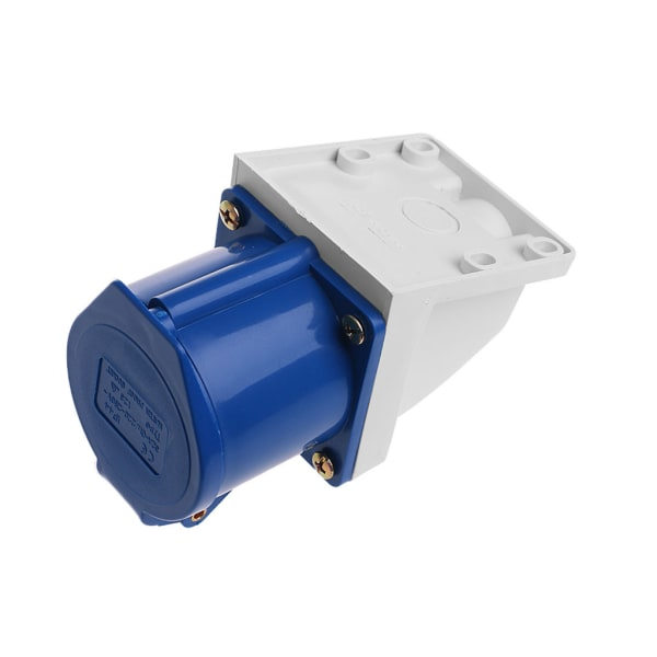 32 Amp 3-napainen teollisuuspistorasia 220V-250Volt Sääsuojattu IP44 Vedenkestävä 2P+E 32A