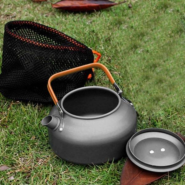 TG Utendørs Camping Vannkoker, Vannkoker i Aluminiumlegering med , Oransje Håndtak