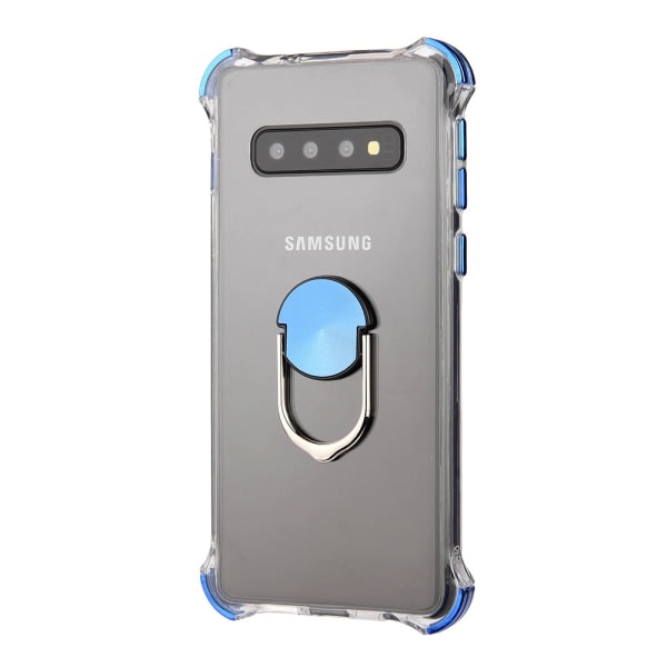 TG Skyddande Skal med Ringhållare - Samsung Galaxy S10+ Silver