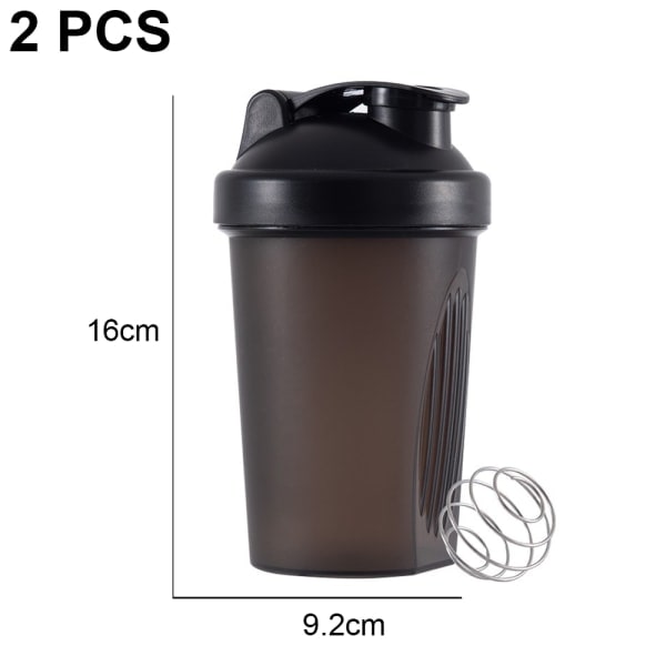 TG Shaker-pullo Proteiinijuoma- ja Shaker-pullo langalla varustettuna, musta