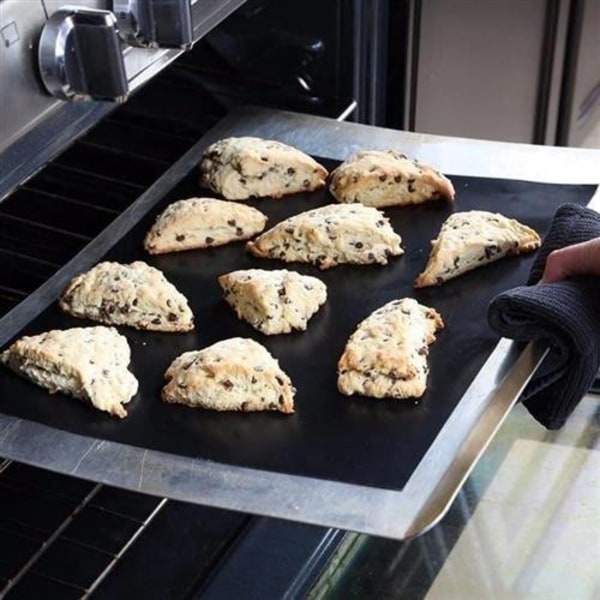 6-pack Grillmatta, Ugnsmatta, Bakningsmatta - Non Stick - 40x33 Svart 6-Pack