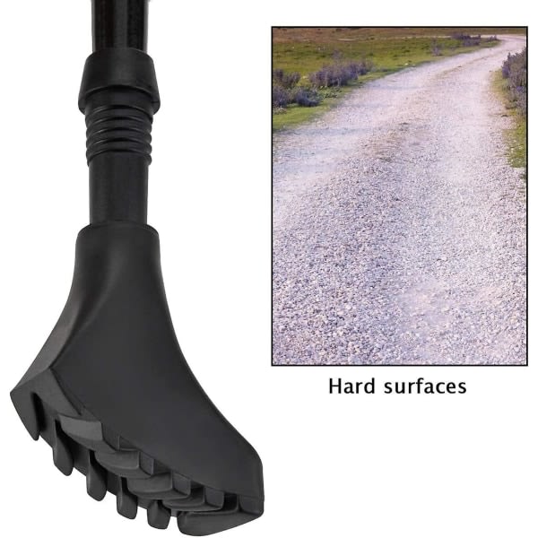 Nordic Walking Pads, 12 deler / 6 par asfaltgummikuddar for stavgång