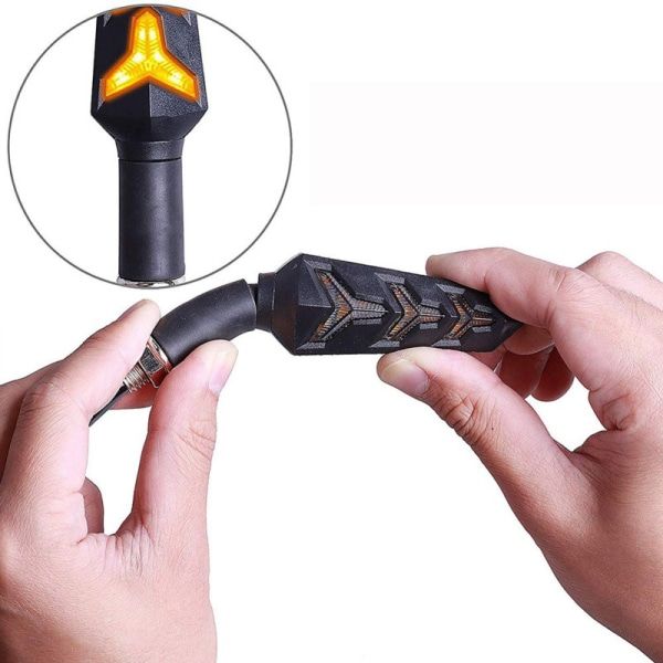 4-pakks motorsykkel blinklys Indikatorlamper Motorsykkel Indikator