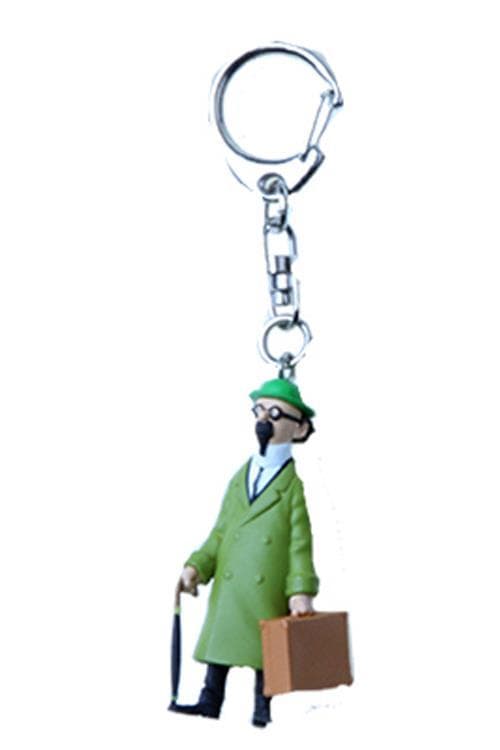 Tintin - Nøglering i plastik - Professor Kalkulus med kuffert Multicolor multifärg