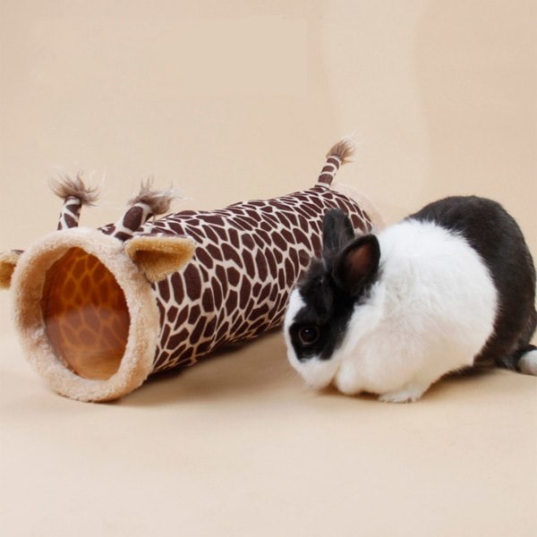 Små Dyretunneler Marsvinleker Iller Leketunneler Gjemmesteder for Pinnsvin Chinchilla Hamster Kanin Gjemmested