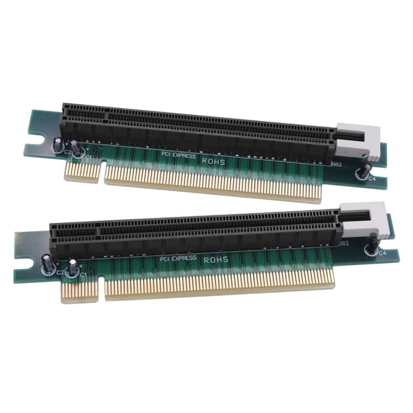 PCIE 90 graders ræt vinkel PciE PciExpress 16X Extender Protector Adapterkort til 1U serverchassitillbehör Sort
