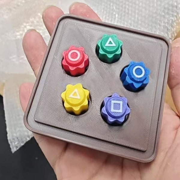 Amazon Gonggi Koreansk Spel Koreansk Greppsten Traditionellt Spel Koreansk Greppstensleksak 5 sieves + square base - 36g